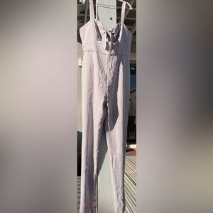 Wayf Lavender Plaid Jumpsuit/One-Piece